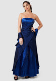 Evening Dress in Wrap Look