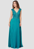 Evening Dress with V-Neck