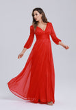 Evening dress with arm