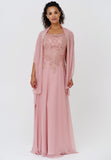 Elegant Evening Dress with Wide Straps