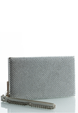 Box-Shaped Handbag With Rhinestones on One Side