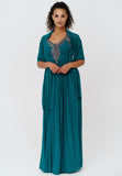 Evening Dress with Anthracite Lace