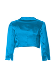 Beautiful Satin Bolero With Small Collar