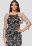 Charming Lace Bolero With ¾ Sleeves