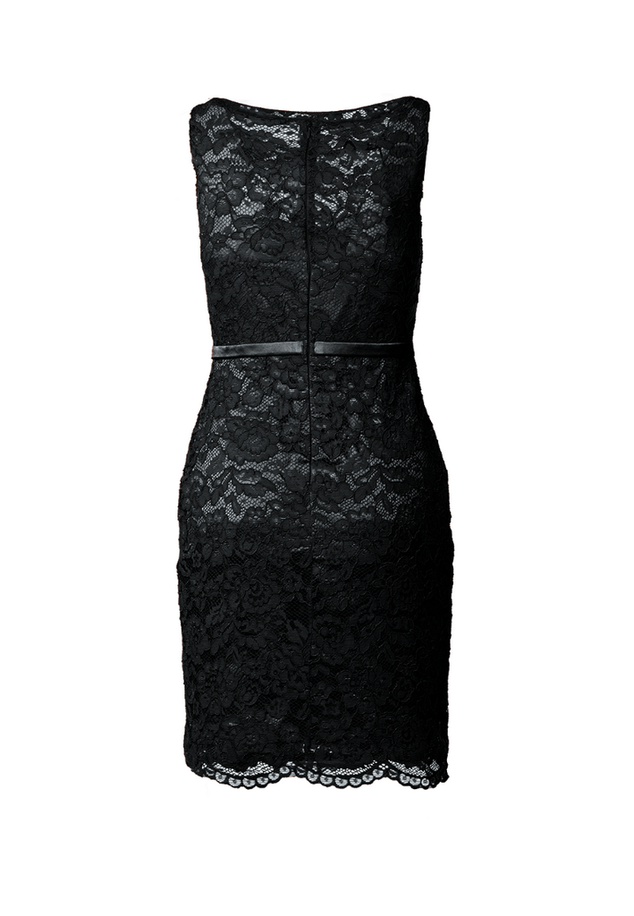Fitted Lace Cocktail Dress with Matching Stole /Scarf