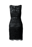 Fitted Lace Cocktail Dress with Matching Stole /Scarf