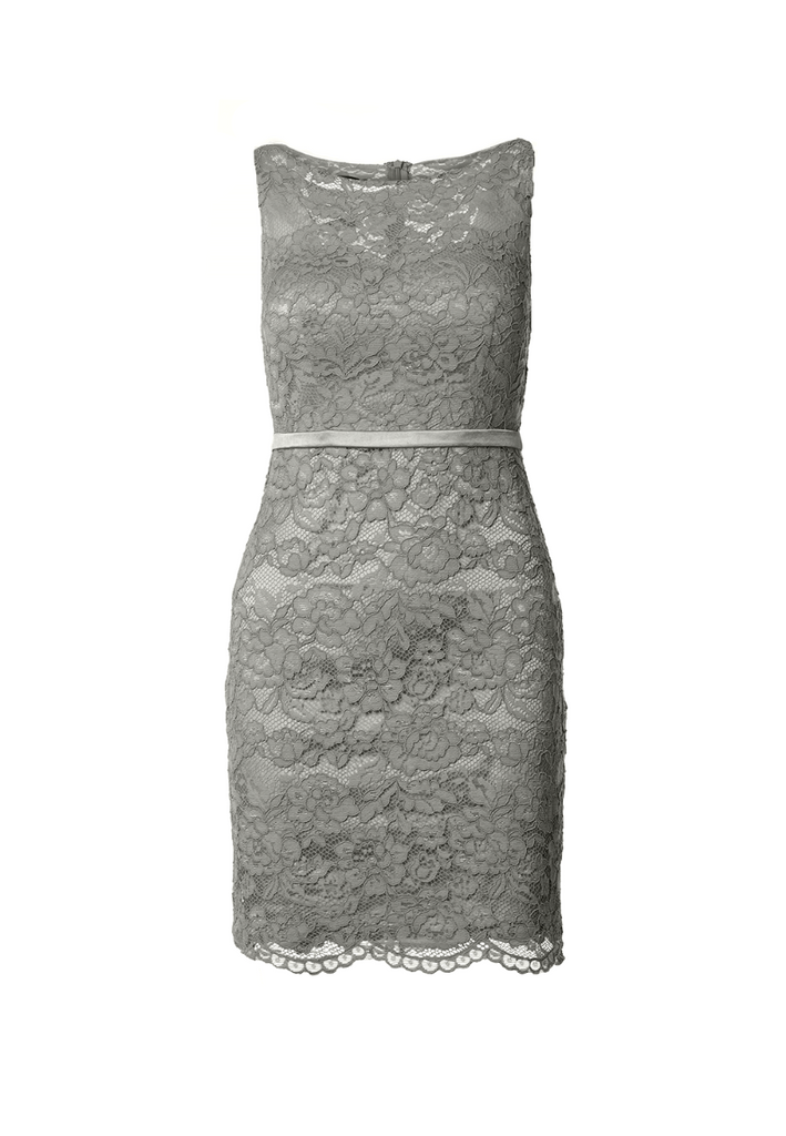 Fitted Lace Cocktail Dress with Matching Stole /Scarf