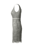 Fitted Lace Cocktail Dress with Matching Stole /Scarf