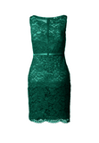 Fitted Lace Cocktail Dress with Matching Stole /Scarf