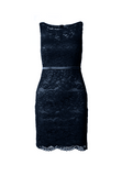 Fitted Lace Cocktail Dress with Matching Stole /Scarf