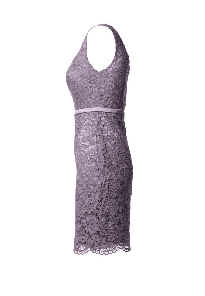 Fitted Lace Cocktail Dress with Matching Stole /Scarf