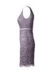 Fitted Lace Cocktail Dress with Matching Stole /Scarf