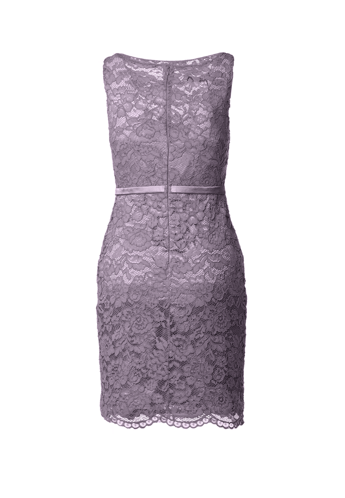 Fitted Lace Cocktail Dress with Matching Stole /Scarf