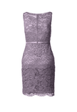 Fitted Lace Cocktail Dress with Matching Stole /Scarf