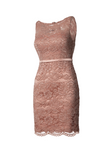 Fitted Lace Cocktail Dress with Matching Stole /Scarf