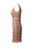 Fitted Lace Cocktail Dress with Matching Stole /Scarf