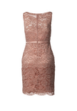 Fitted Lace Cocktail Dress with Matching Stole /Scarf